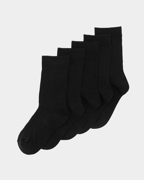 School Rib Comfort Socks - Pack Of 5
