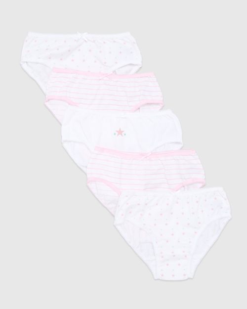 Girls Briefs - Pack Of 5 (2-14 years)
