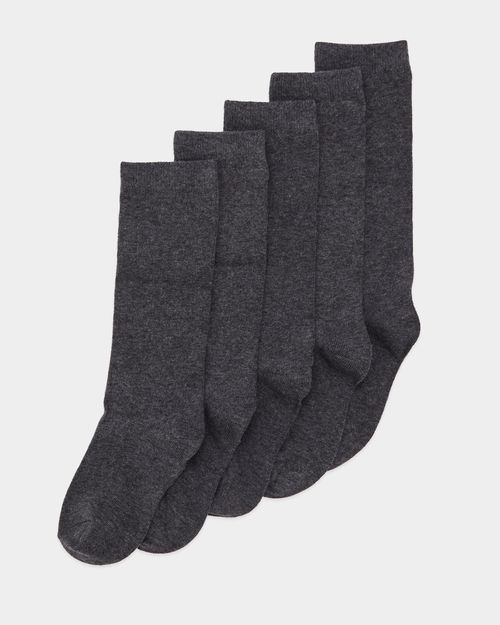 Girls Cotton Rich Knee High Socks - Pack Of 5