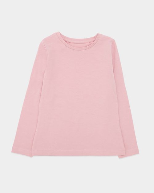 Girls Stretch Long Sleeve Top (2-14 Years)