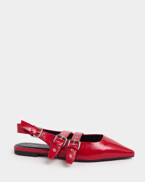 Slingback Buckle Eyelet Shoe