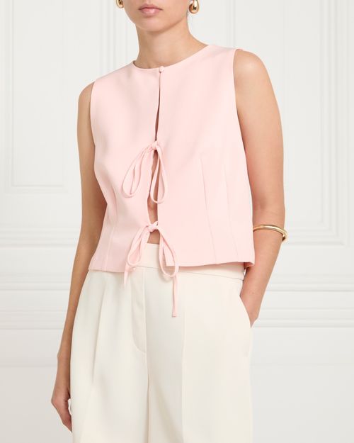 Gallery Thalia Tie Waistcoat Top
