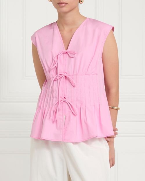 Gallery Sylvie Tie Front Top