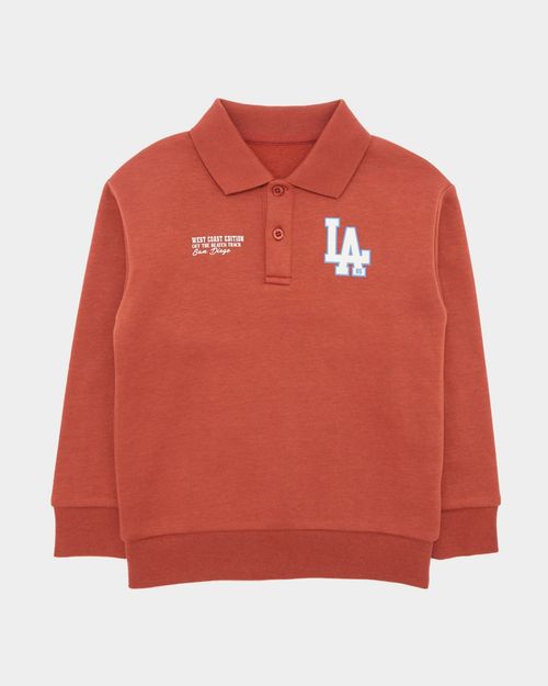 Polo Sweat Top (2-14 Years)
