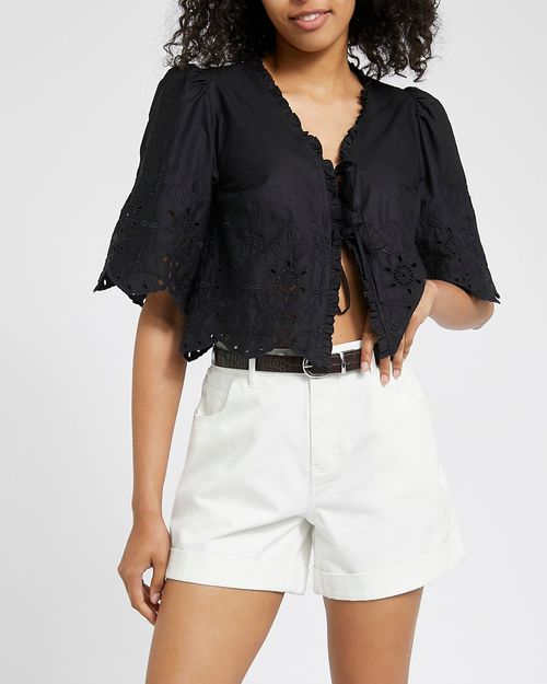 Savida Arti Belted Denim Shorts