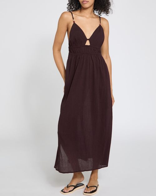 Crinkle Cut Out Dress