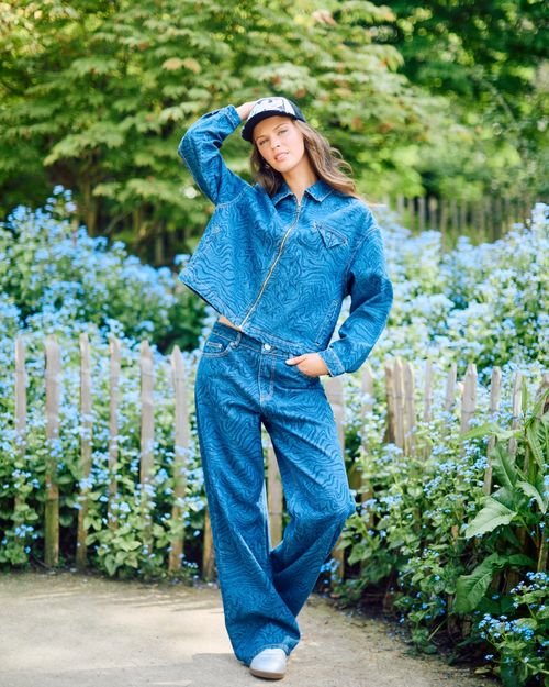 Helen Steele Print Denim Jacket