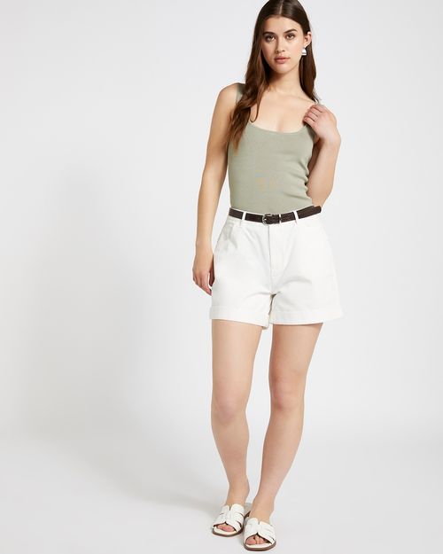 Savida Arti Belted Denim Shorts