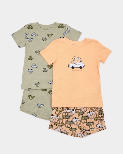 Short Pyjama Set - Pack Of 2 (6 Months-4 Years)