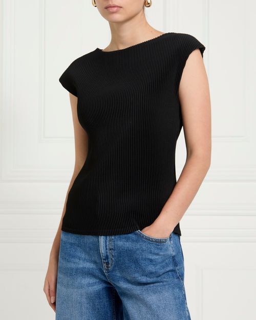 Gallery Sylvie Sleeveless Pleat Vest