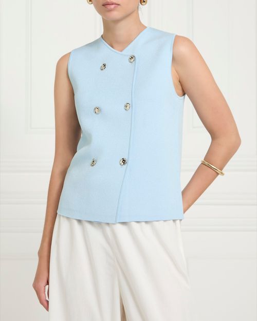 Gallery Knit Button Waistcoat