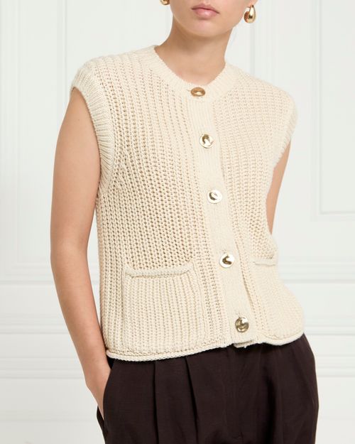 Gallery Short Sleeve Button Cardigan