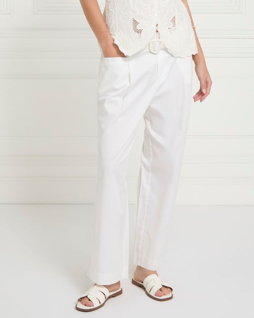 Gallery Belted Poplin Trousers