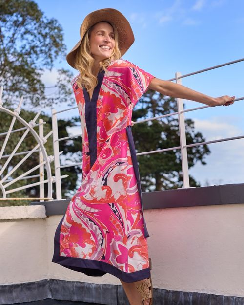 Paul Costelloe Living Studio Floral Print Kaftan