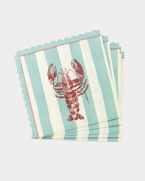 Carolyn Donnelly Eclectic Scalloped Paper Napkins - Pack Of 20