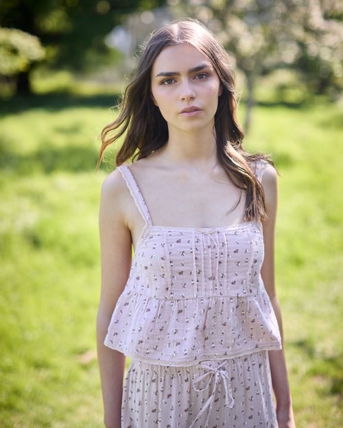 Savida Ciao Bella Floral Cotton Crop Top