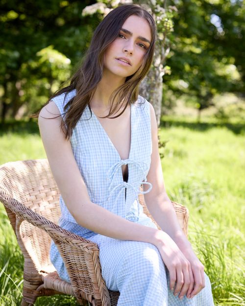 Savida Charli Gingham Vest