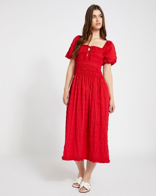 Savida Heart Shaped Dress With Tie