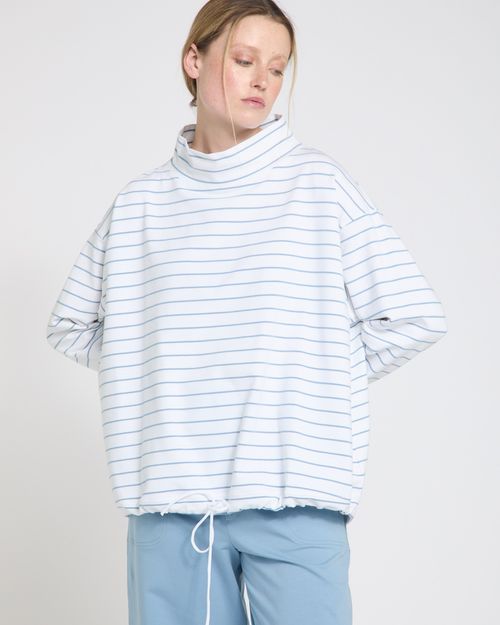 Carolyn Donnelly The Edit Stripe Drawstring Sweater