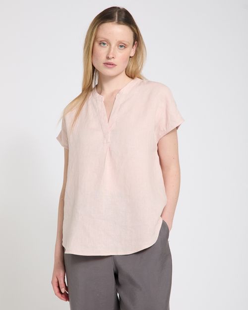 Carolyn Donnelly The Edit Linen Sleeveless V-Neck Top