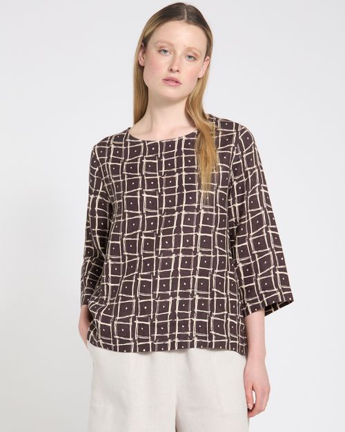 Carolyn Donnelly The Edit Printed Linen Top
