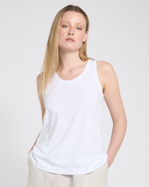Carolyn Donnelly The Edit 100% Cotton Slub Vest