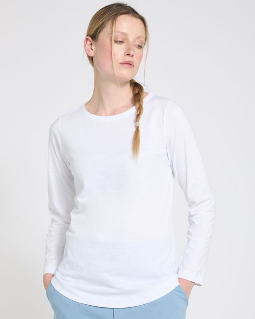 Carolyn Donnelly The Edit Long Sleeve Slub Top