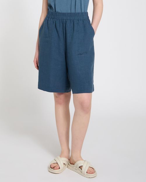 Carolyn Donnelly The Edit Long Linen Shorts