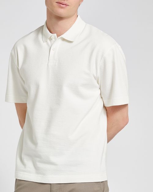 Textured Relaxed Fit Polo