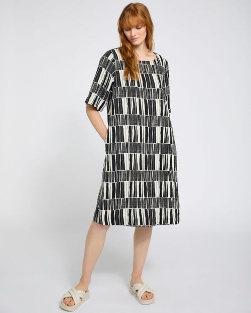 Carolyn Donnelly The Edit Print Linen Dress