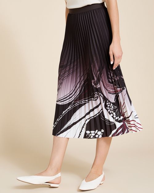 Paul Costelloe Living Studio Print Pleat Skirt