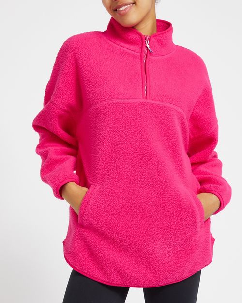 Longline Half Zip Fleece