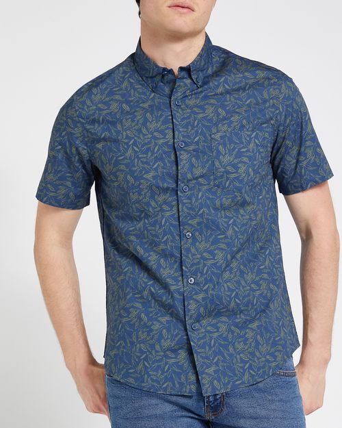 100% Cotton Regular Fit Short-Sleeved Shirt