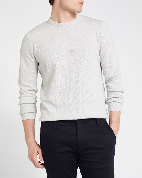 Regular Fit Cotton Crew Neck Jumper
