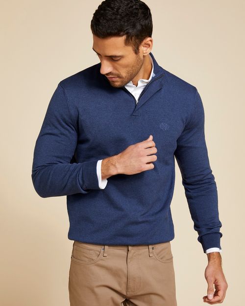 Paul Costelloe Living Men Quarter Zip Jumper