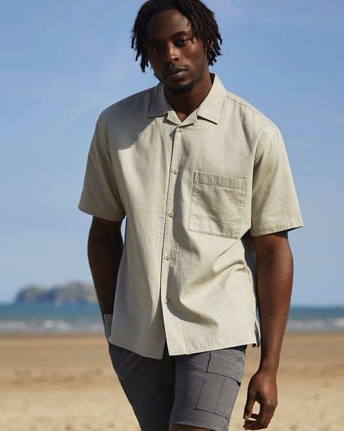 Cotton Herringbone Shirt