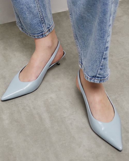 Kitten Heel Slingback Shoes