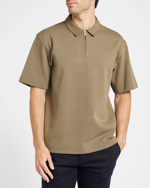 Heavy Interlock Relaxed Polo