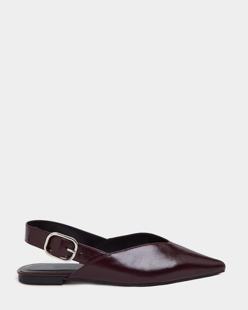 Flat High Vamp Slingback Pump