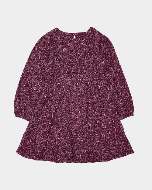Crinkle Long-Sleeved Dress (2-10 Years)
