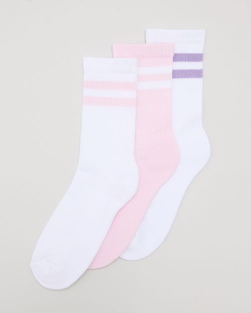 Cushion Crew Socks - Pack Of 3