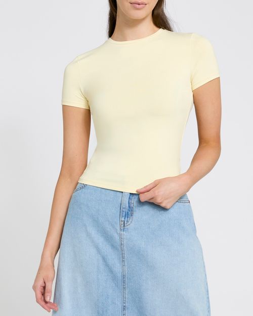 Crop Fitted Polyamide Stretch Top
