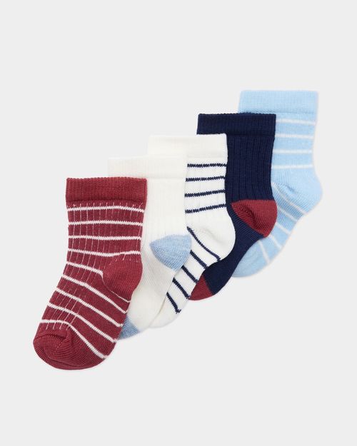 Baby Boys Design Socks - Pack Of 5