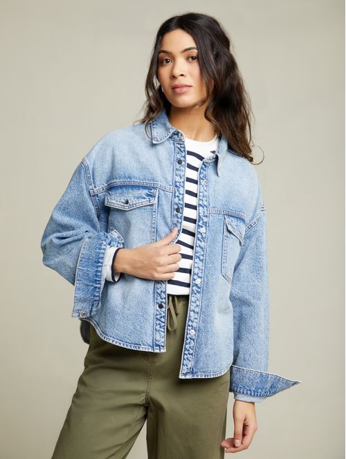 Short Denim Overshirt