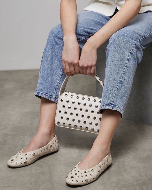Stud Ballerina Pumps