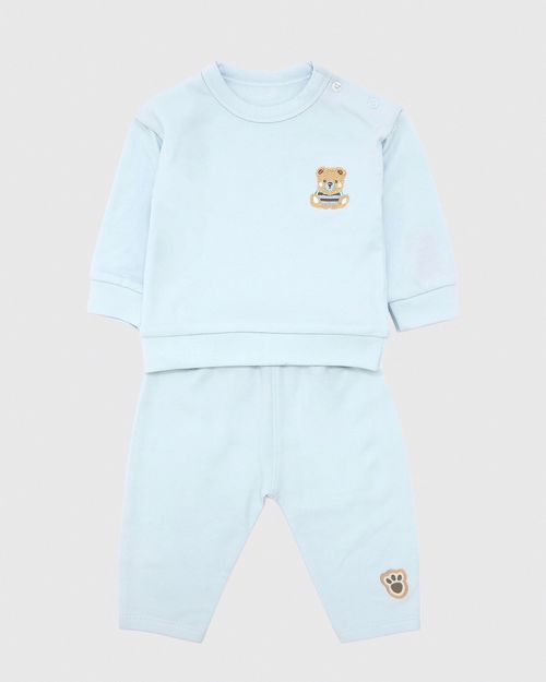 Blue Bear Sweat Set (Newborn-12 Months)