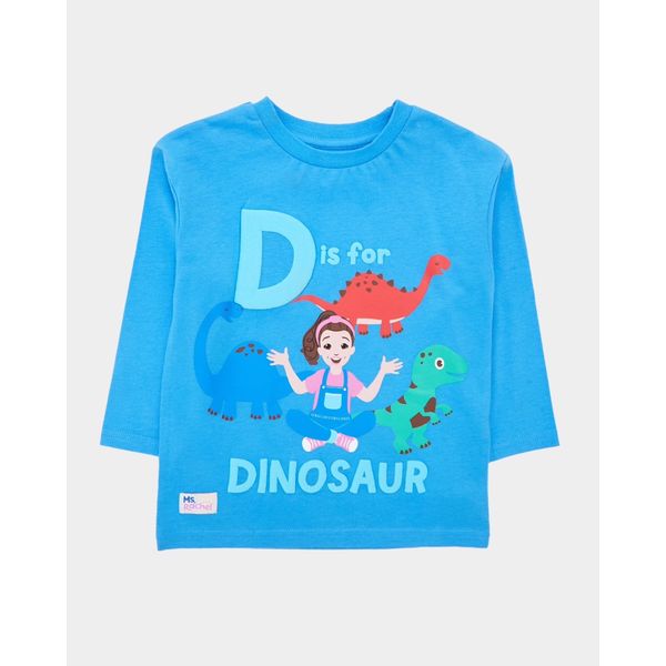 Ms. Rachel Baby Boy Long Sleeve Top (12-4 Years)