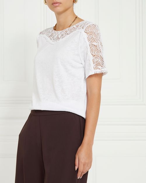 Gallery Alba Embroidered Detail Top