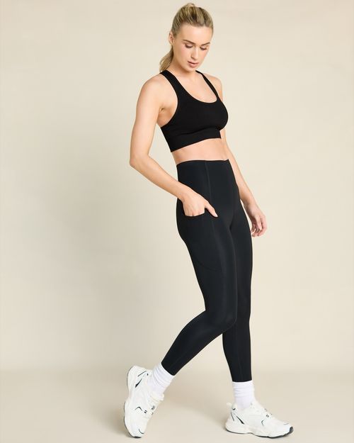 High Waisted Stretch Core Black Leggings
