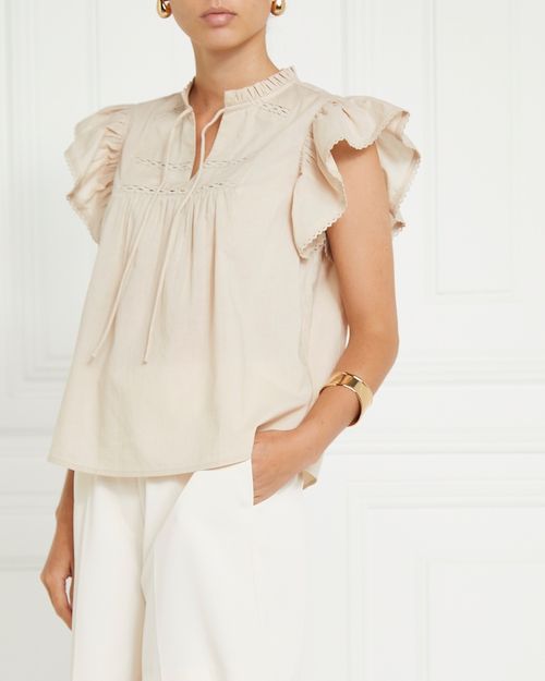 Gallery Alba Tie Neck Blouse